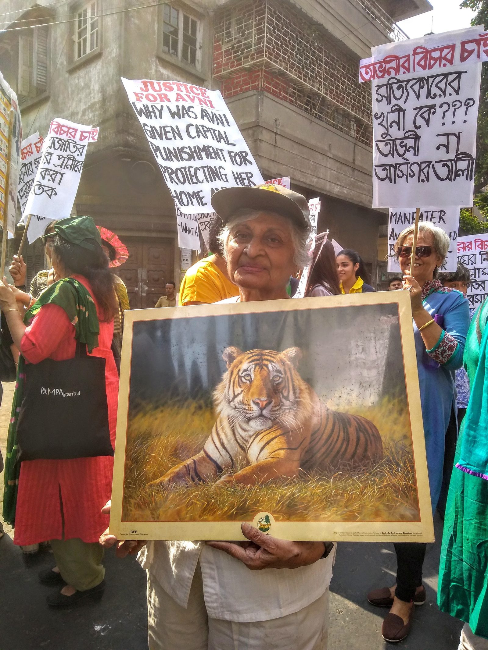 Justice for Tiger Avni, Ashutosh College to Priya Cinema, Kolkata